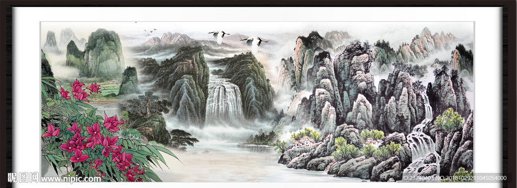 巨幅山水画