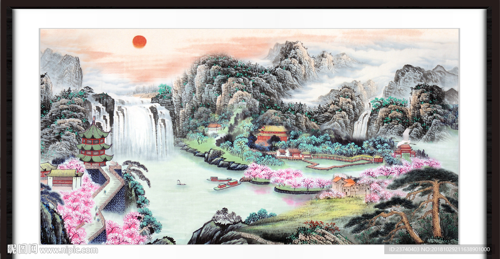 巨幅山水画