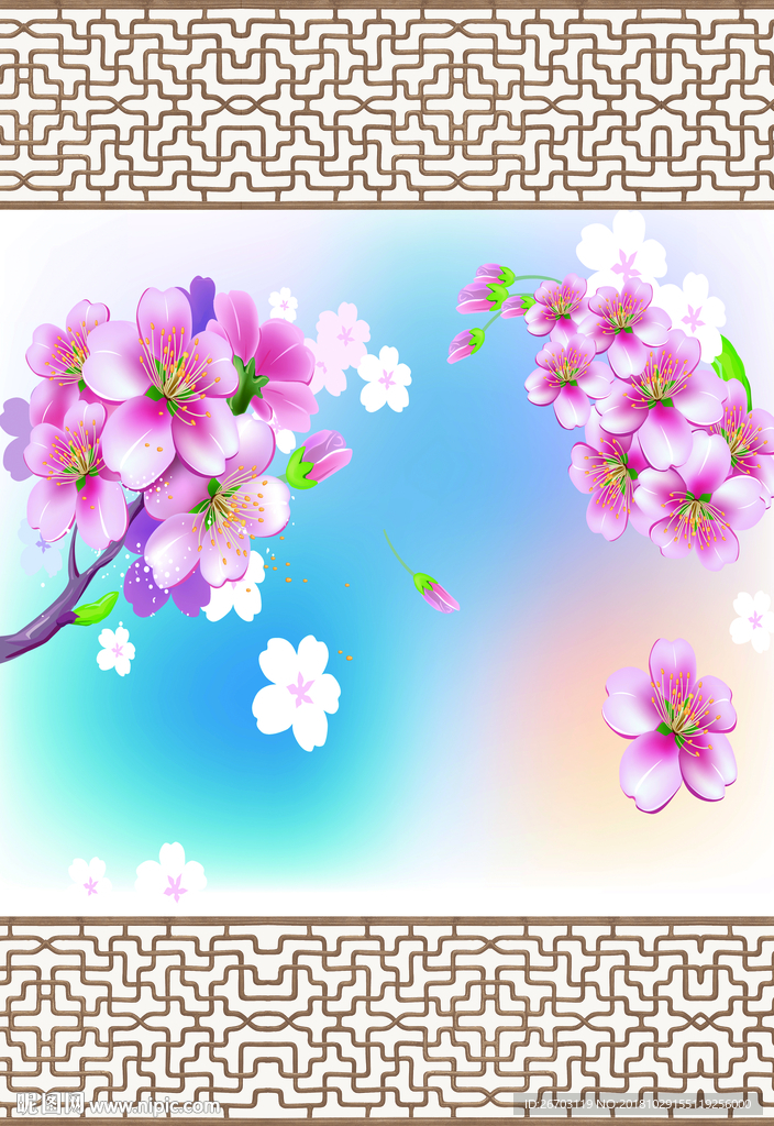 花朵  渐变