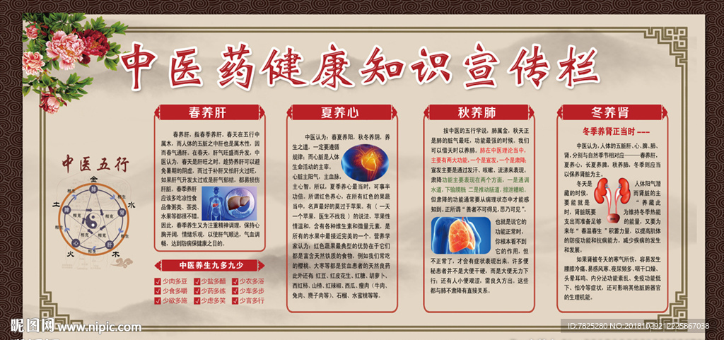 中医药健康知识宣传栏