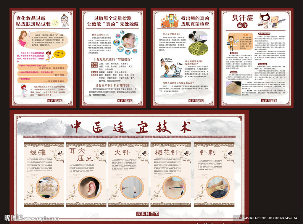 皮肤科展板