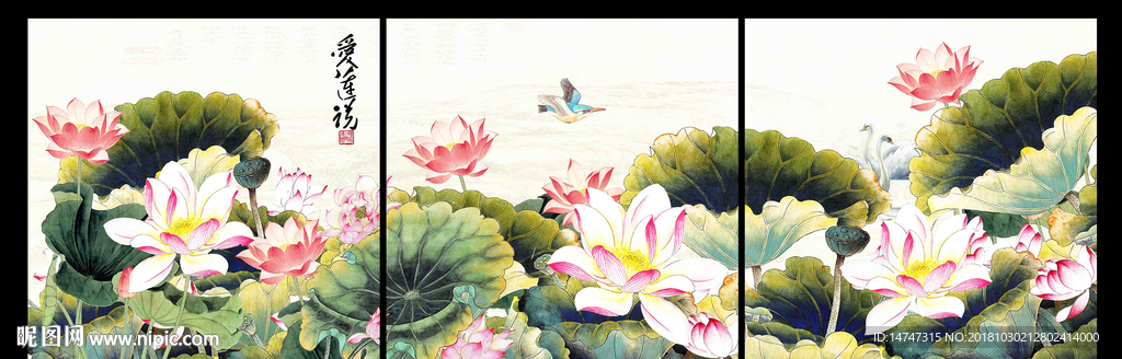 荷花图