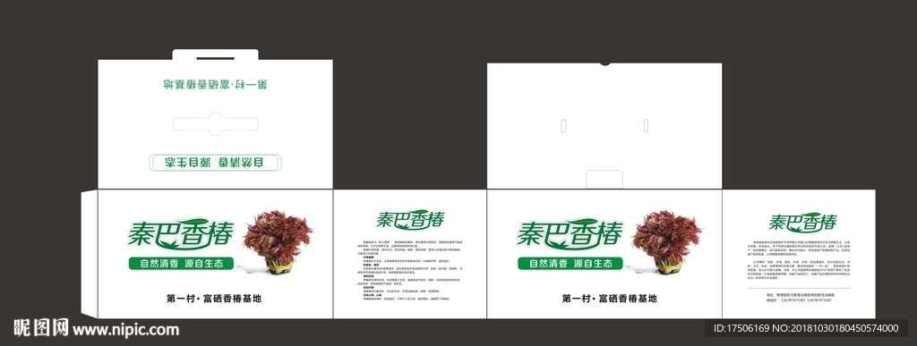 香椿包装设计平面展开图