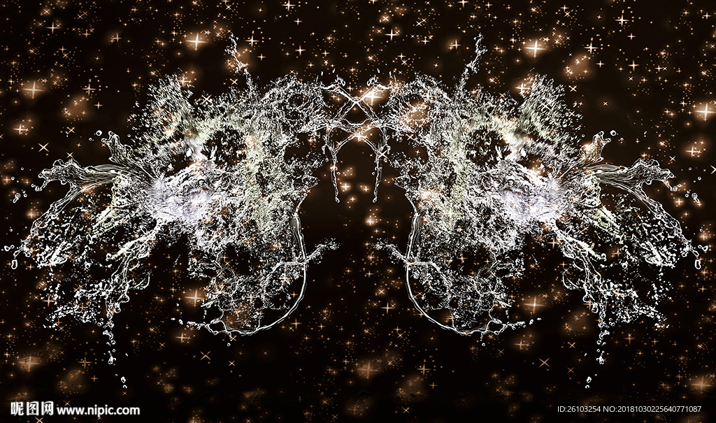 梦幻星空太空曲线电视背景墙