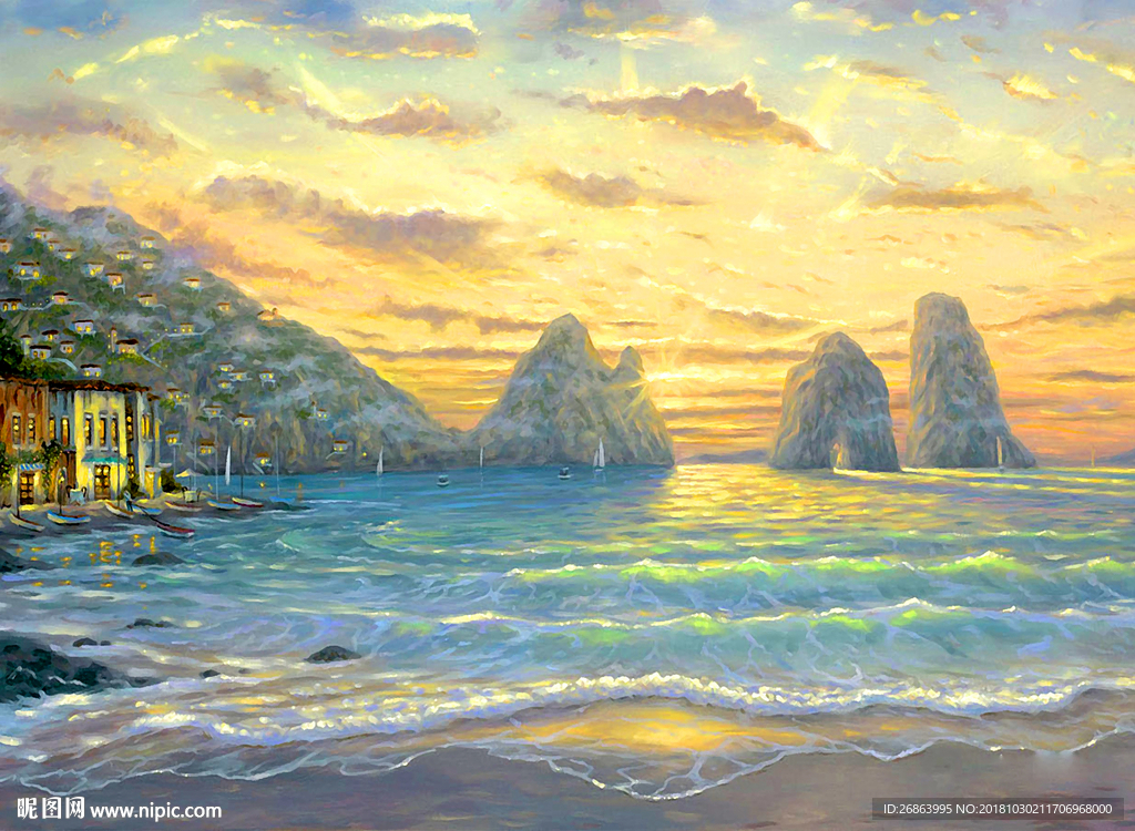 水墨油画