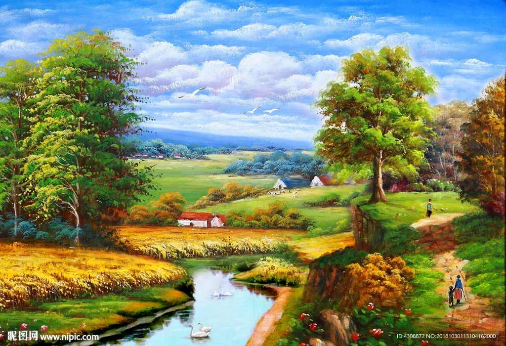 油画