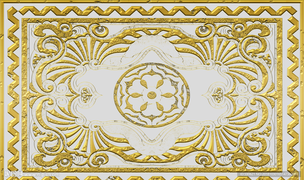 欧式奢华背景墙