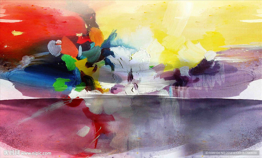抽象油画