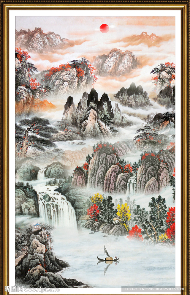 玄关山水画