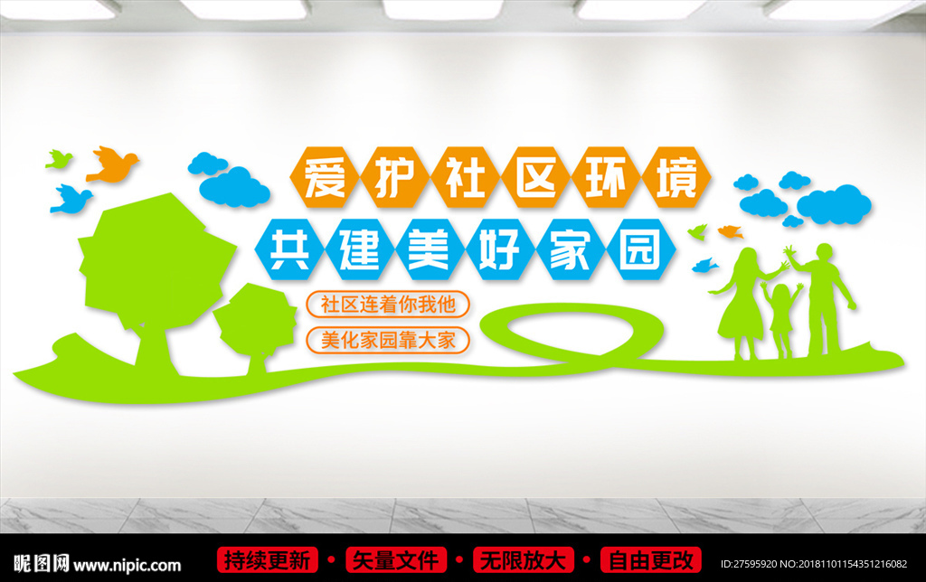 爱护社区环境共建美好家园