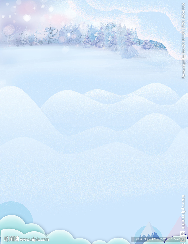 雪景背景