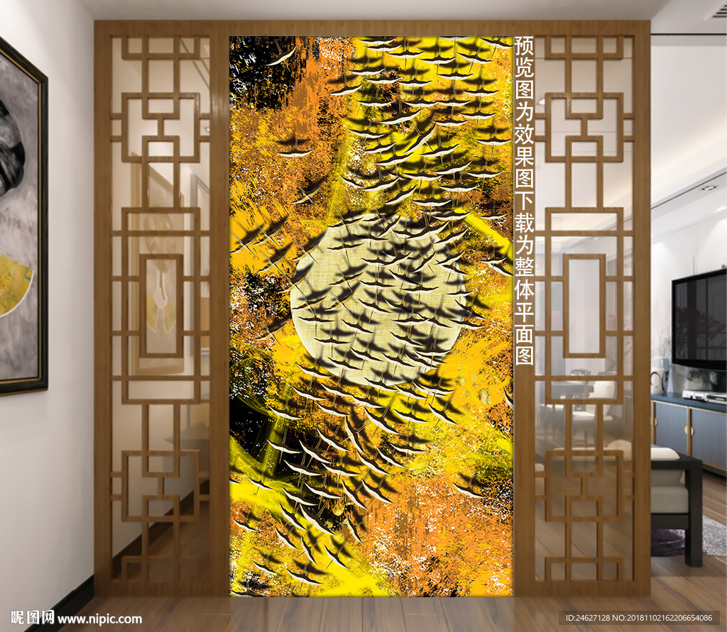 飞鸟晶瓷画