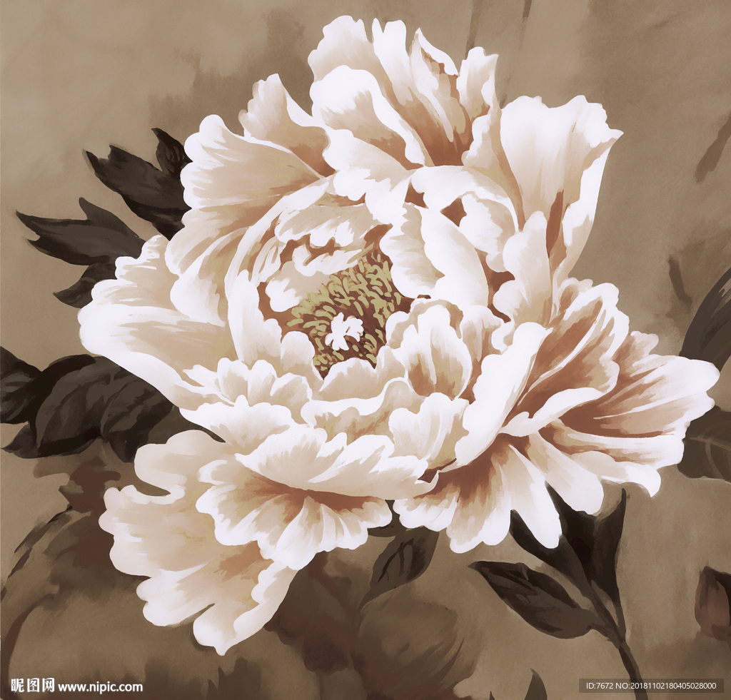 复古怀旧欧式花朵花卉装饰画