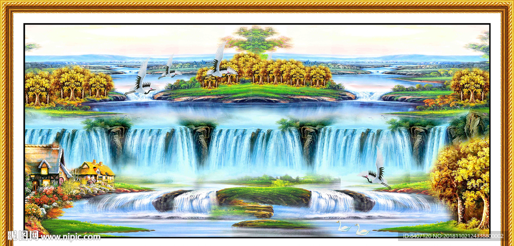 山水油画