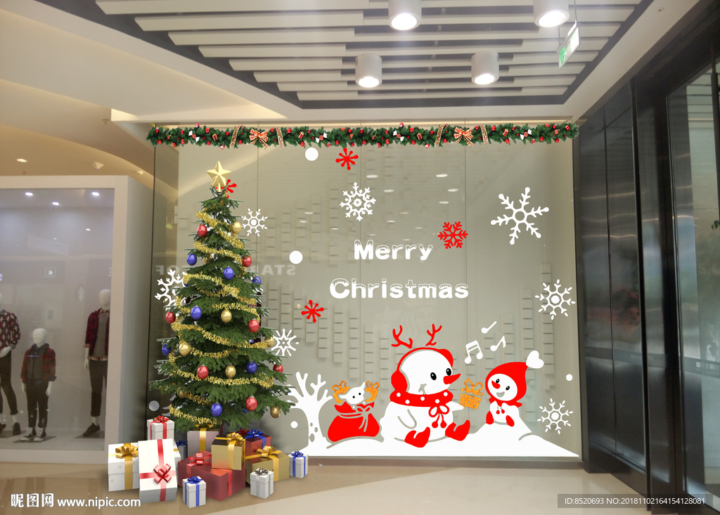 圣诞橱窗装饰