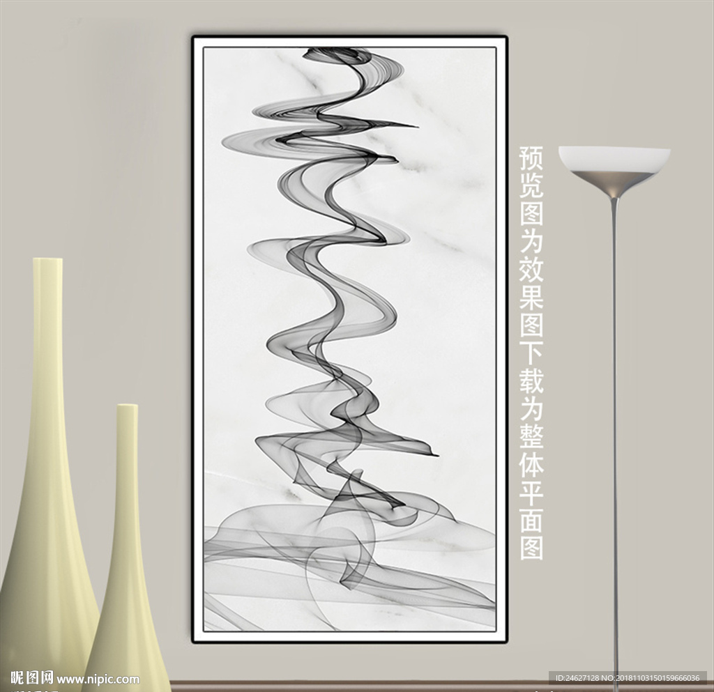 黑白装饰画