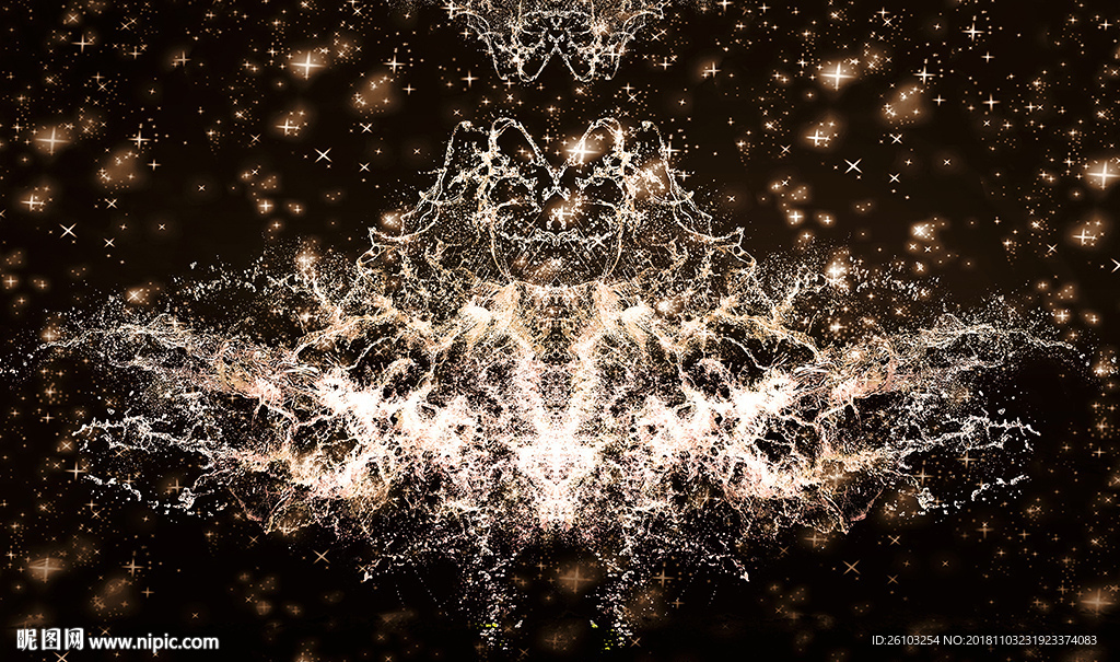 梦幻星空水纹电视背景墙