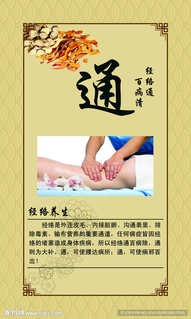 通调排补养养生