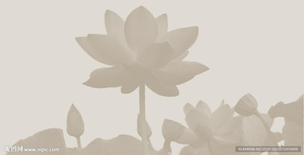 荷花版画