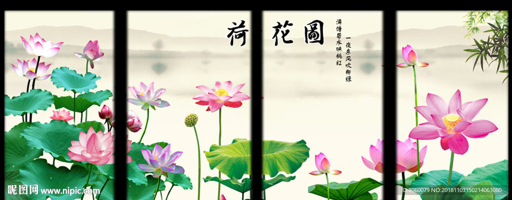 荷花图