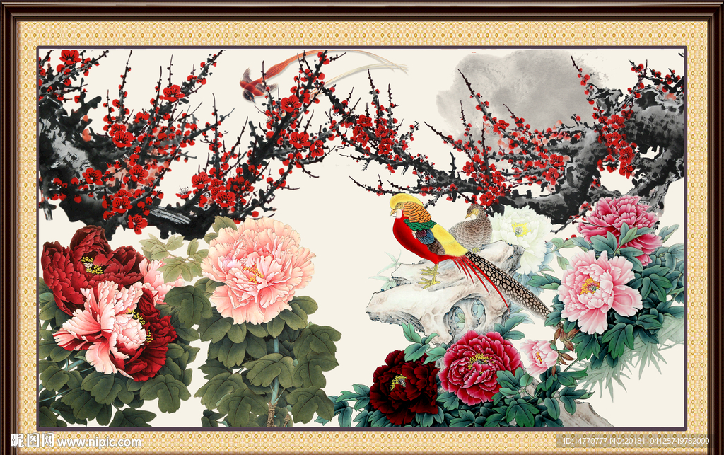 国画梅花