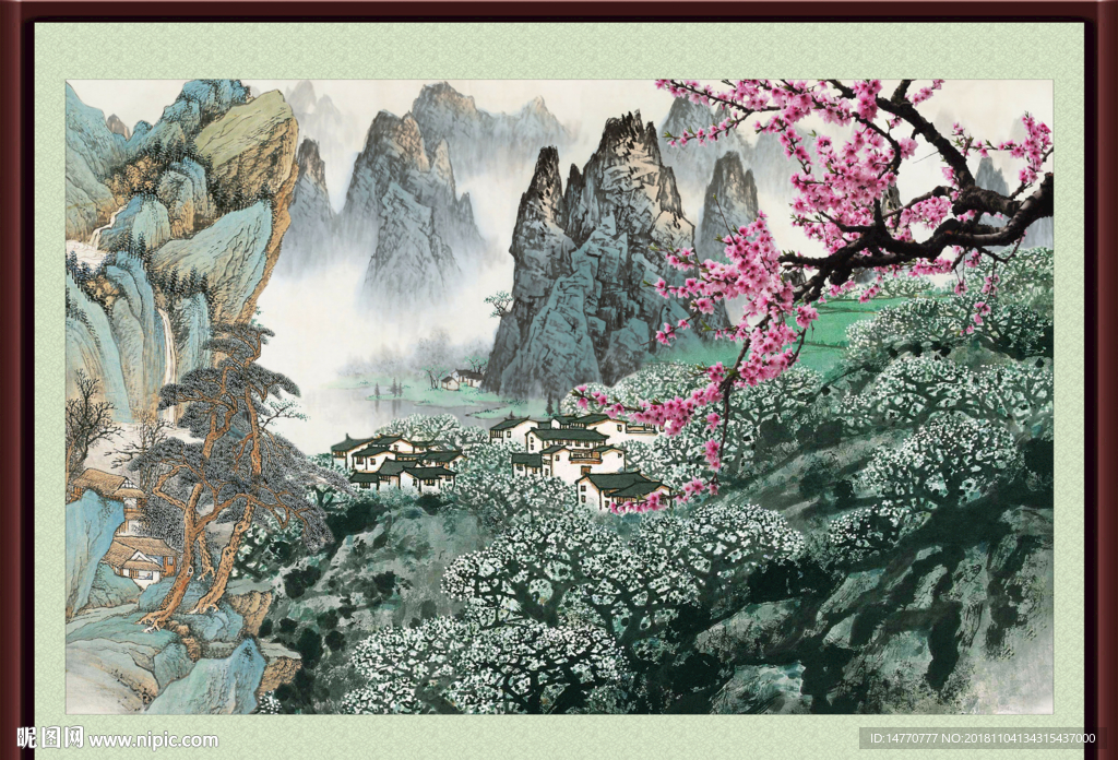 国画梅花