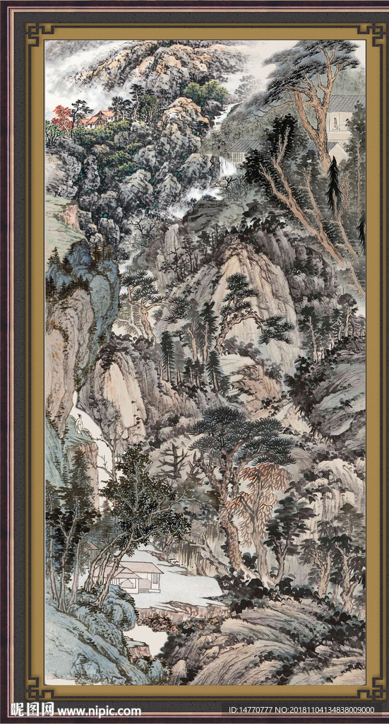 江山如此多娇 国画 国画风景