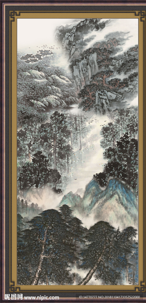 巨幅山水画