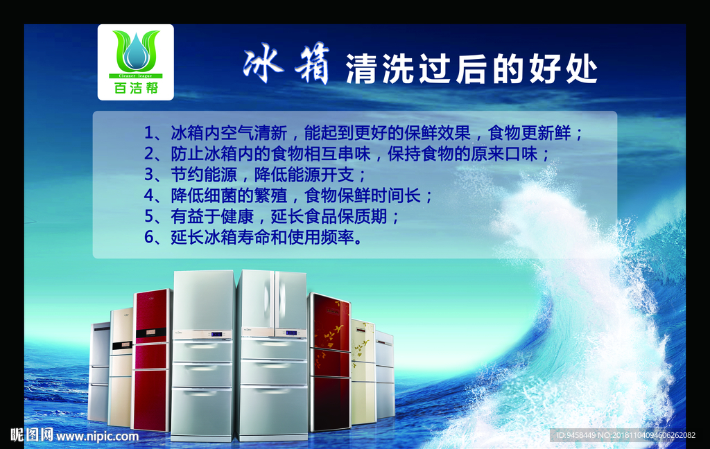 百洁帮冰箱清洗后的好处