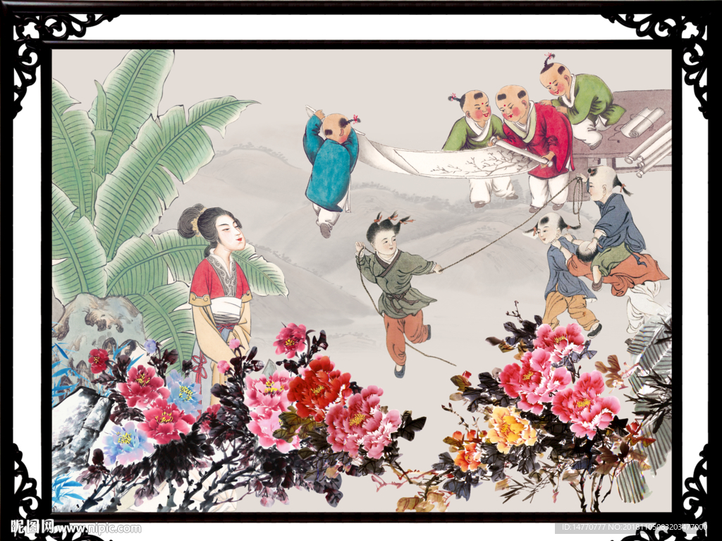 百子图