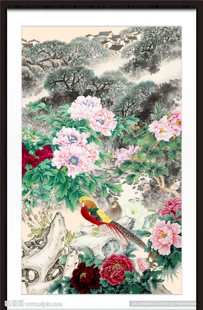 牡丹 富贵牡丹 家居装饰画