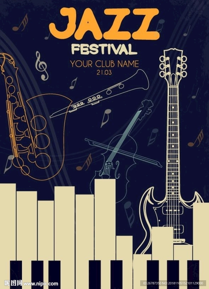 爵士音乐创意海报