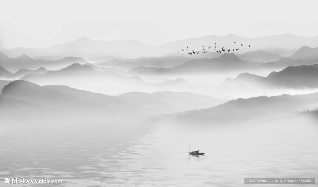 新中式山水 山水画