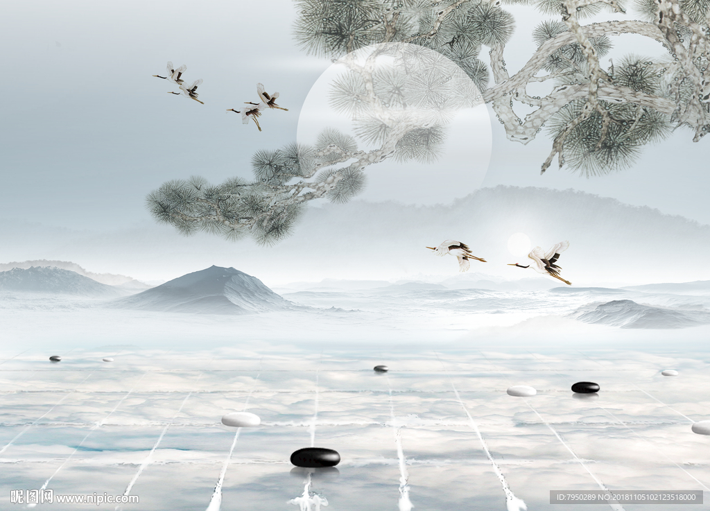 北欧简约背景墙