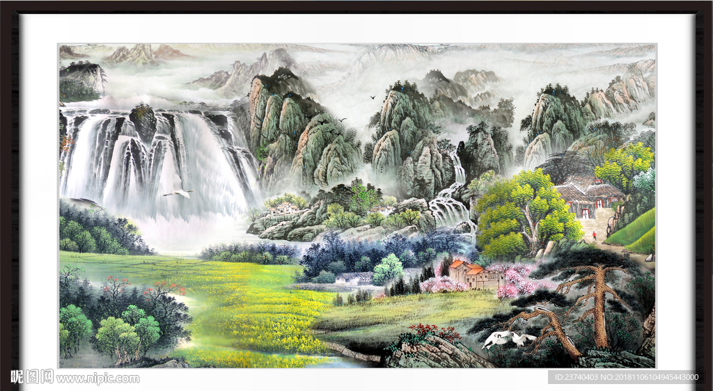 巨幅山水画
