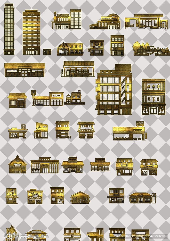卡通建筑