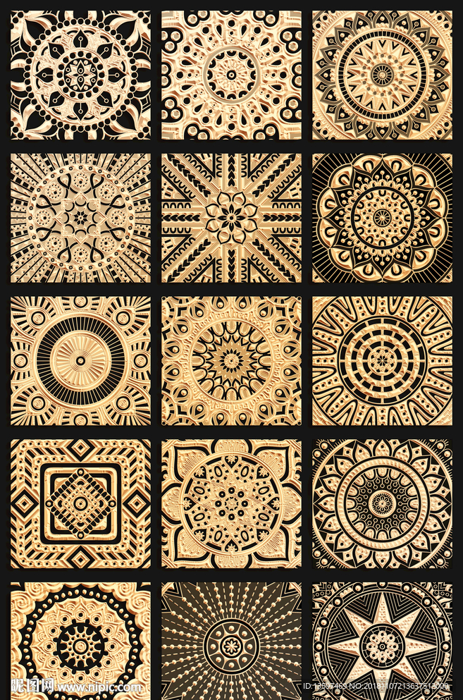 金色图案
