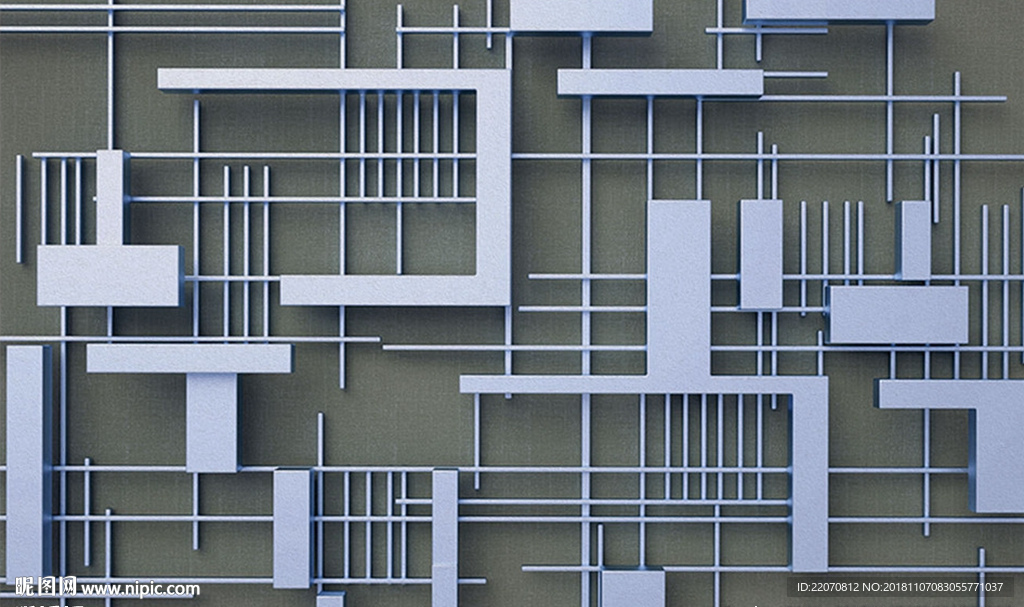 蓝色方块布纹拼接背景