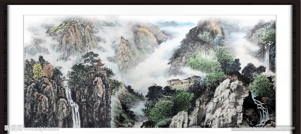 巨幅山水画