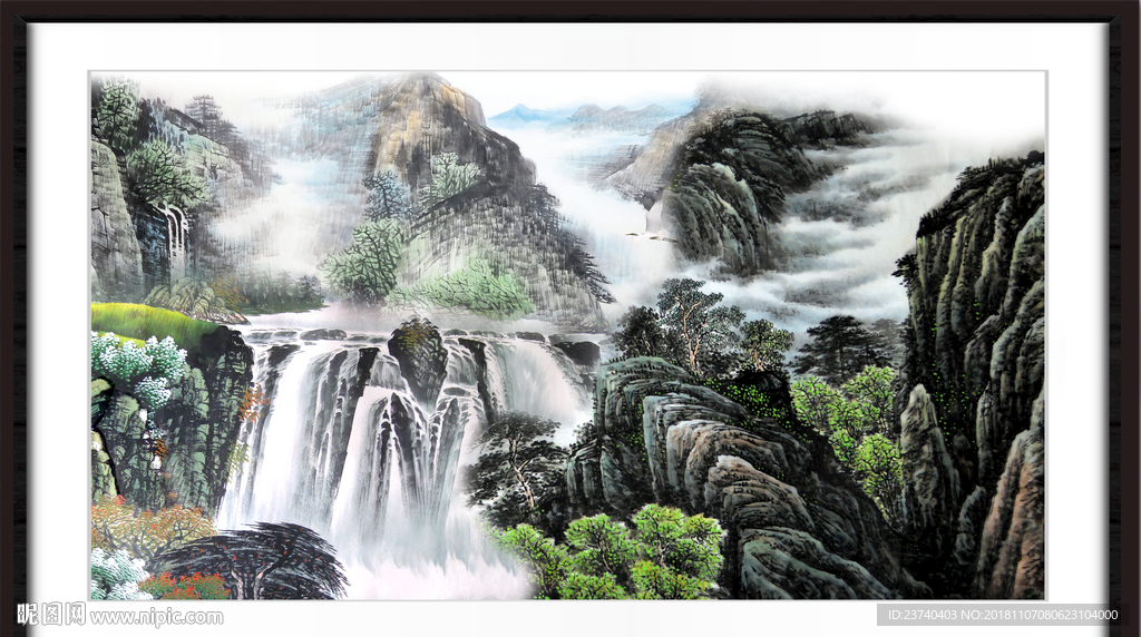巨幅山水画