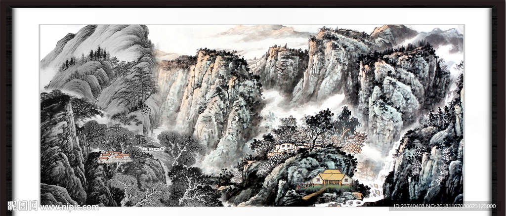 巨幅山水画