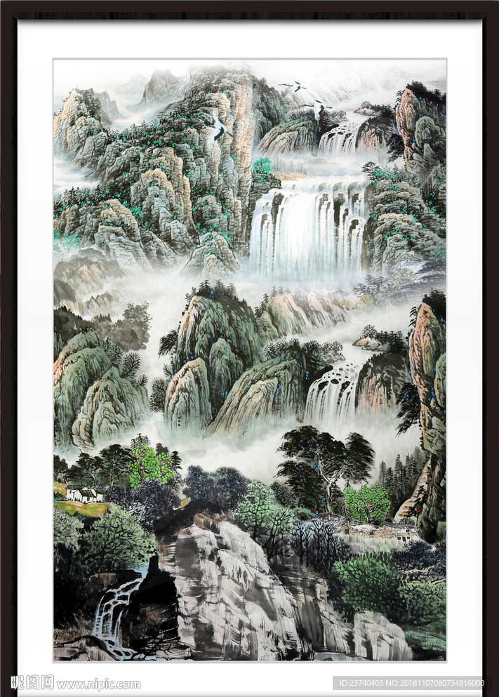 巨幅山水画