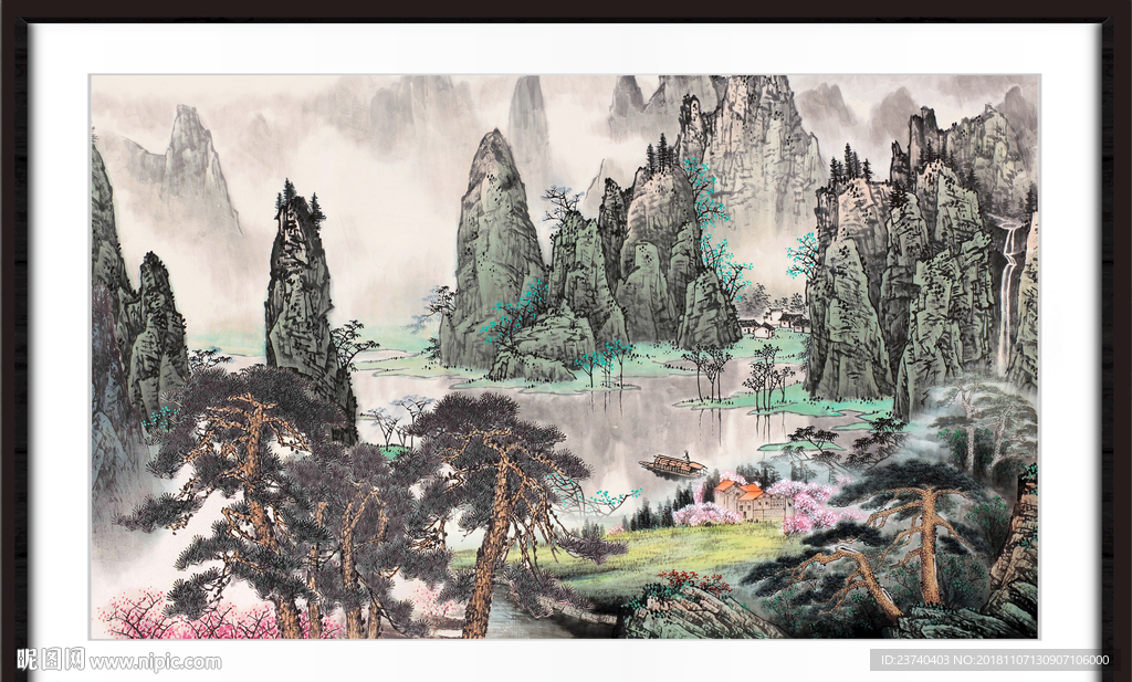 巨幅山水画