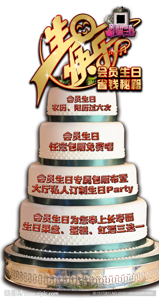 会员生日模具