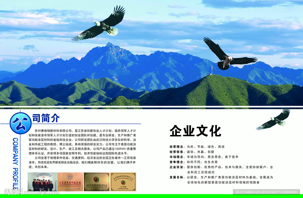 封面  画册 老鹰 天空