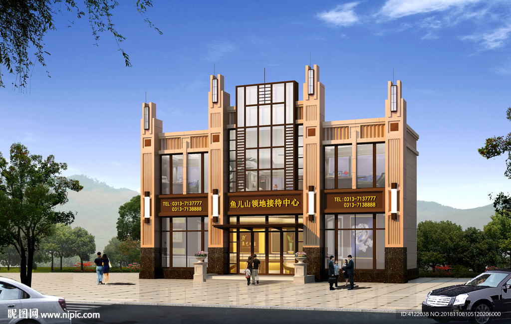 售楼处效果图 售楼处人视图