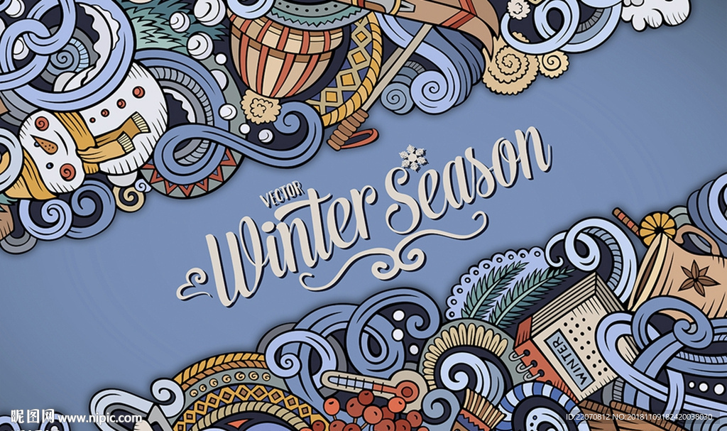 现代简约手绘涂鸦户外背景墙