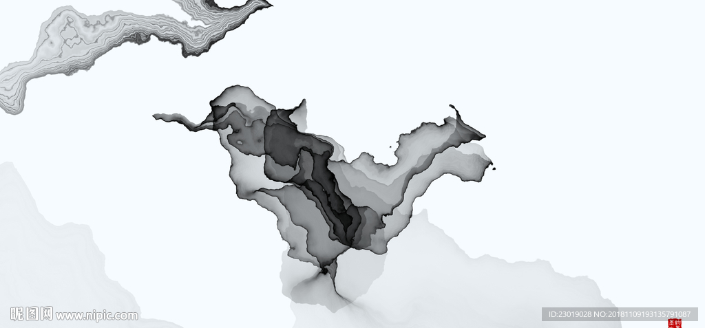 新中式山水画