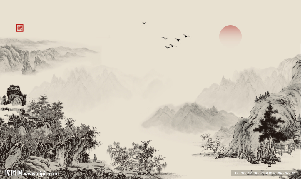 山水画
