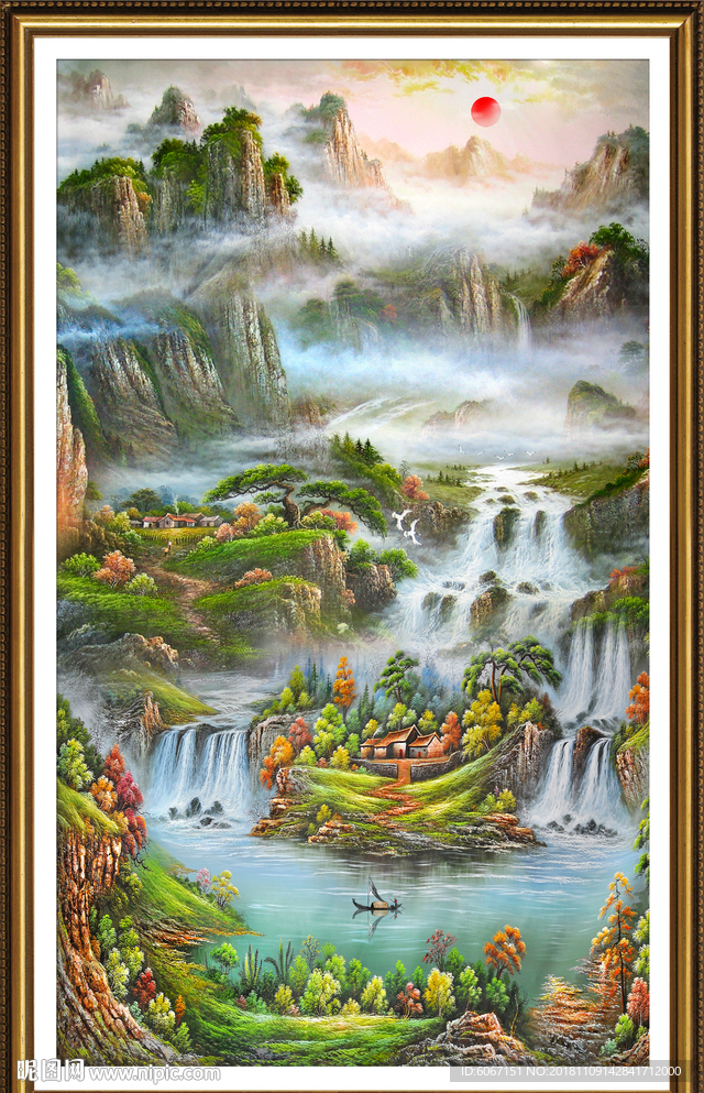 玄关山水画